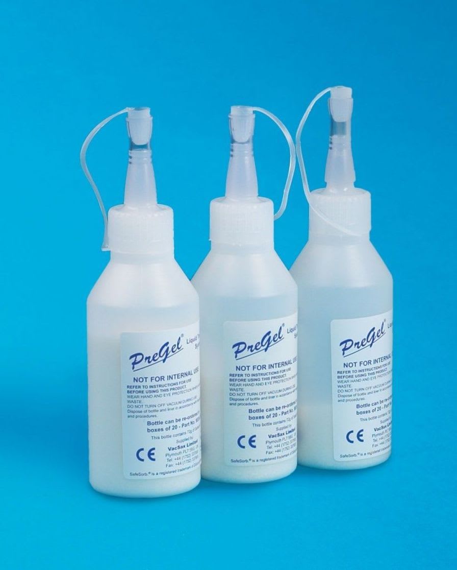 Solidifying gel for medical suction pump jar PREGEL Vacsax
