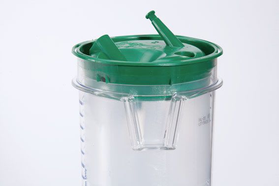 Medical suction pump jar / with solidifying gel / disposable GELSAX ADVANCE Vacsax