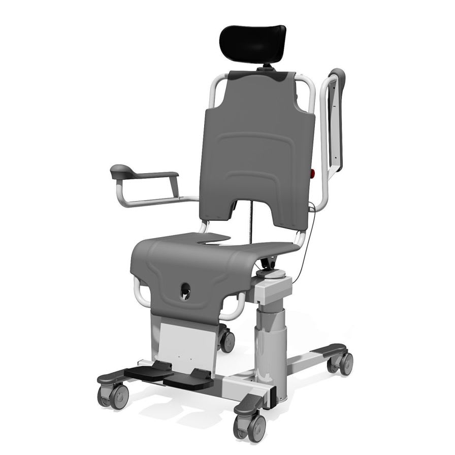 Shower chair / with armrests / electrical / height-adjustable TR 1000 TR Equipment AB