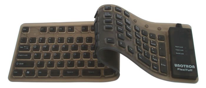 Disinfectable medical keyboard / washable / flexible / USB FlexiTuff® FT10 Unotron
