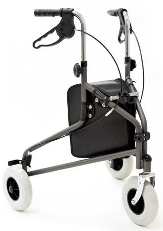 3-caster rollator / height-adjustable Sunrise Medical