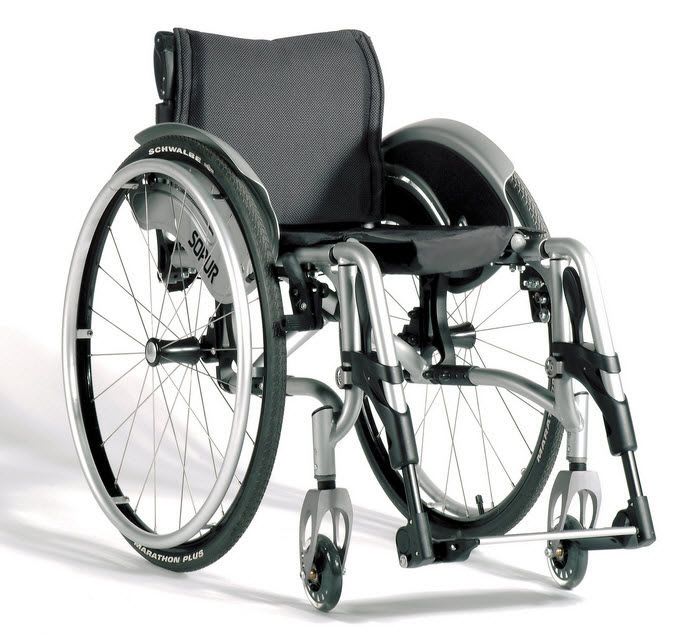 Active wheelchair / folding Neon® Swing Away Sunrise Medical