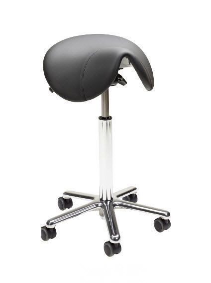 Medical stool / on casters / height-adjustable / saddle seat Saddle AL series Treston Oy