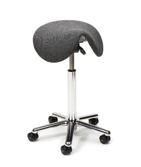 Medical stool / height-adjustable / on casters / saddle seat Saddle G ESD Treston Oy