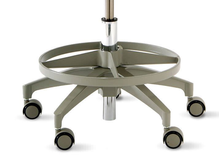 Dental stool / height-adjustable / on casters / with backrest 2000 Series Pelton & Crane