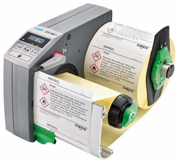 Semi-automatic labeler / adhesive label VS180+ cab Produkttechnik