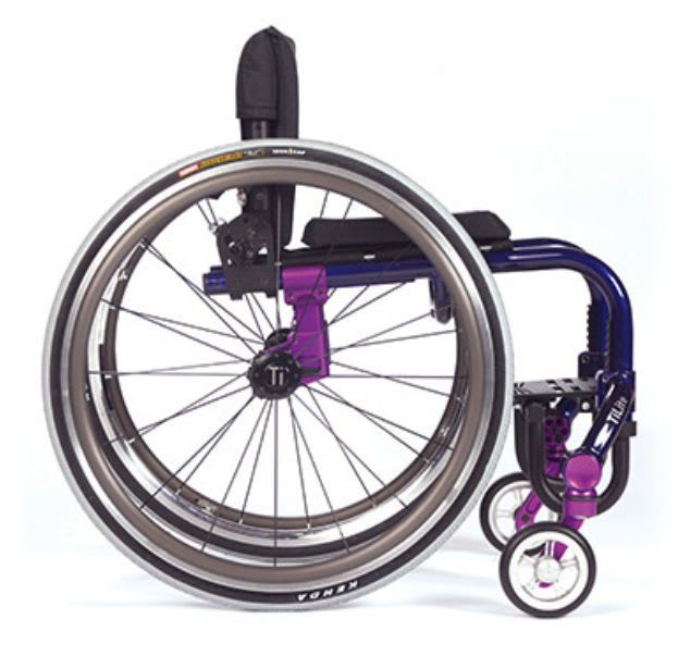Active wheelchair / height-adjustable / with legrest TWIST TiLite