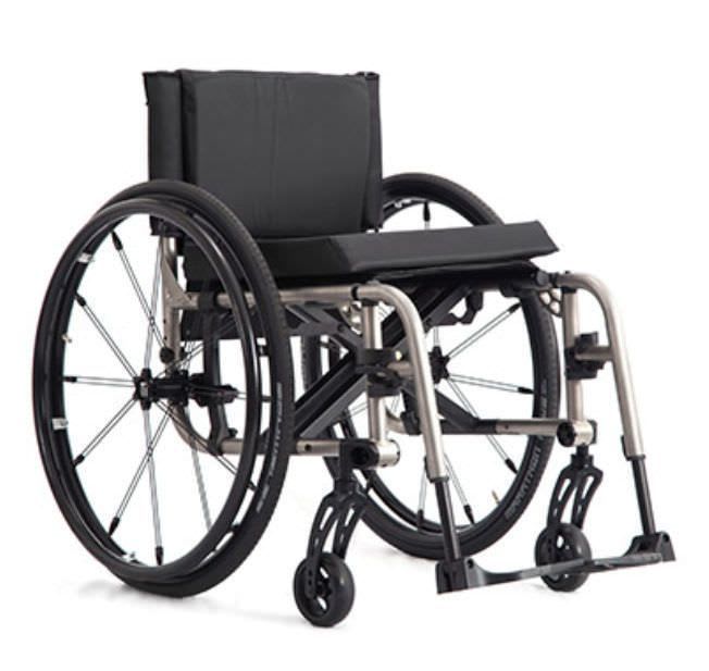 Active wheelchair / folding / height-adjustable / with legrest 2GX TiLite
