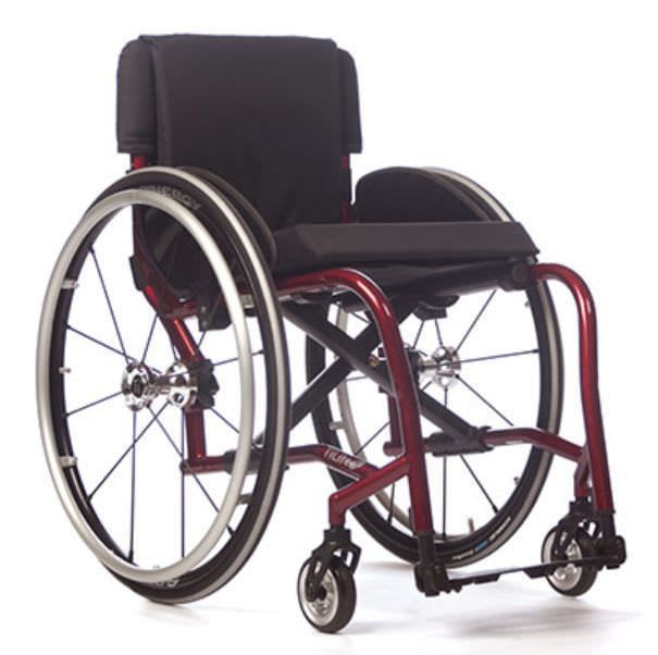 Active wheelchair / height-adjustable / folding / with legrest TX TiLite