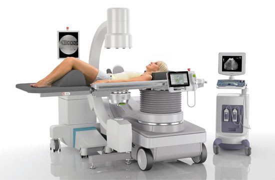 Extracorporeal lithotripter / with lithotripsy table / with C-arm MODULITH® SLK inline Storz Medical