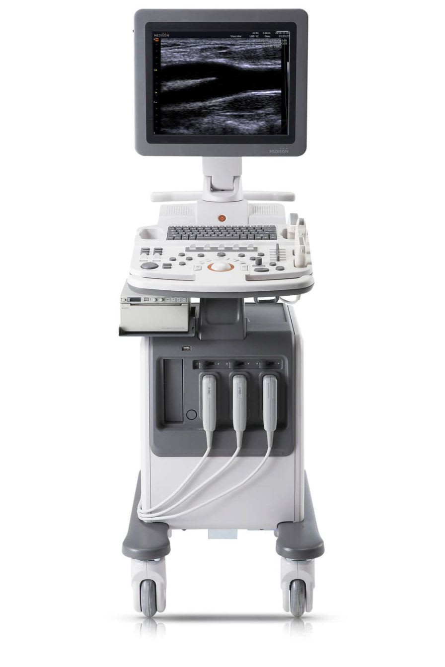 Ultrasound system / on platform, compact / for multipurpose ultrasound imaging SonoAce R5 Samsung Medison