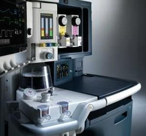 Anesthesia workstation with tube flow meter ARKON Spacelabs Healthcare