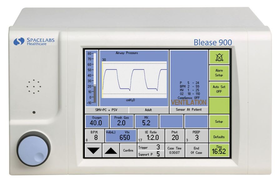 Electronic ventilator / anesthesia Blease900 series Spacelabs Healthcare