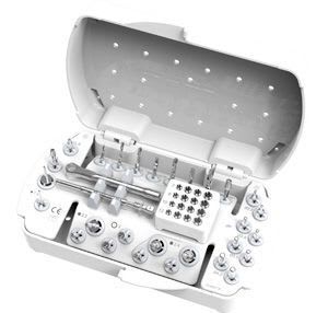 Dental surgery instrument kit / for implantology CLINIC® E series SERF Dedienne santé