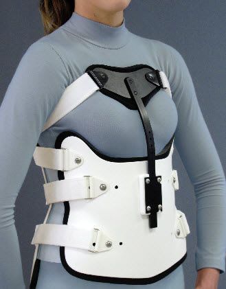 Lumbo-sacral support corset - Front - Spinal Technology