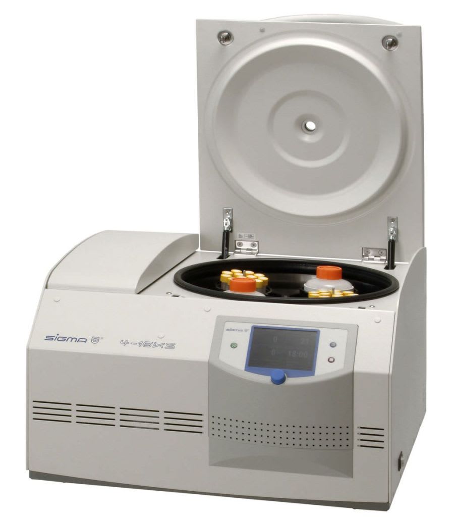 Laboratory centrifuge / high-capacity / bench-top / heating max. 15000 rpm | Sigma 4-16KHS Sigma Laborzentrifugen GmbH