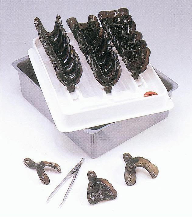 Perforated dental impression tray Edentoloustrays BMS DENTAL