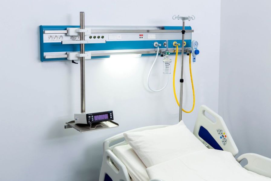 Bed head unit with light / horizontal MERYcare INMED-Karczewscy Sp. z o.o. Sp. k.