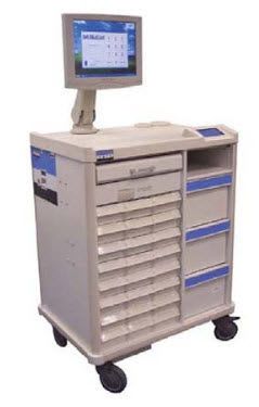 Computer cart with drawer / medical 17", 19" | PRN-45 S&S Technology