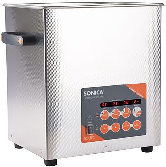Medical ultrasonic bath / stainless steel 9l |Sonica 3300 S3 SOLTEC