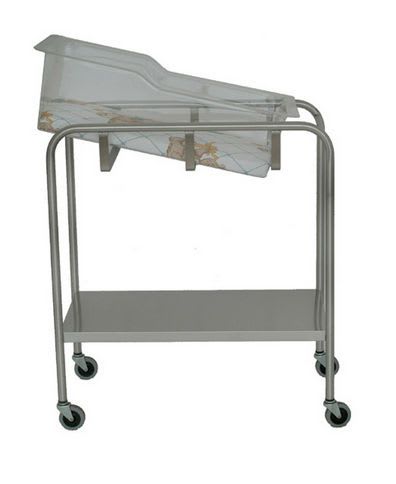 Stainless steel hospital baby bassinet / transparent SS8538 UMF Medical
