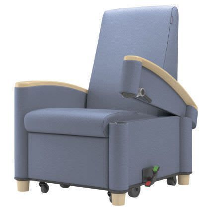 Reclining medical sleeper chair / on casters / manual cove sleep WIELAND