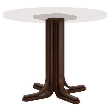 Dining table / round full-pedestal WIELAND