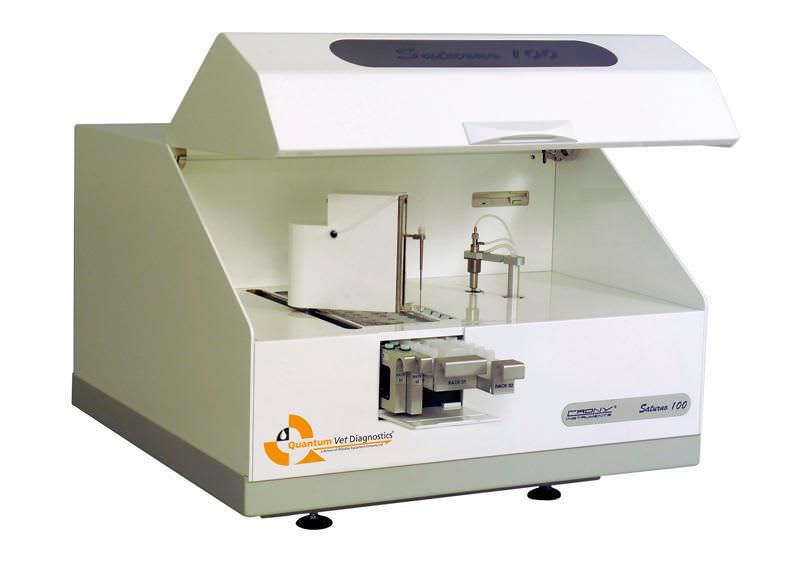 Automatic biochemistry analyzer / veterinary / random access Quantum Saturno 100 VET Woodley Equipment