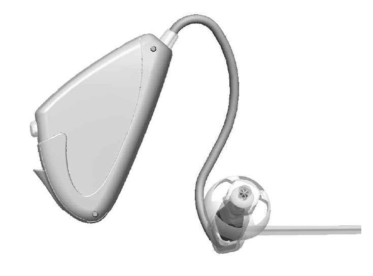 Mini behind the ear, hearing aid with ear tube Latitude 16 Moxi™ 3G series Unitron
