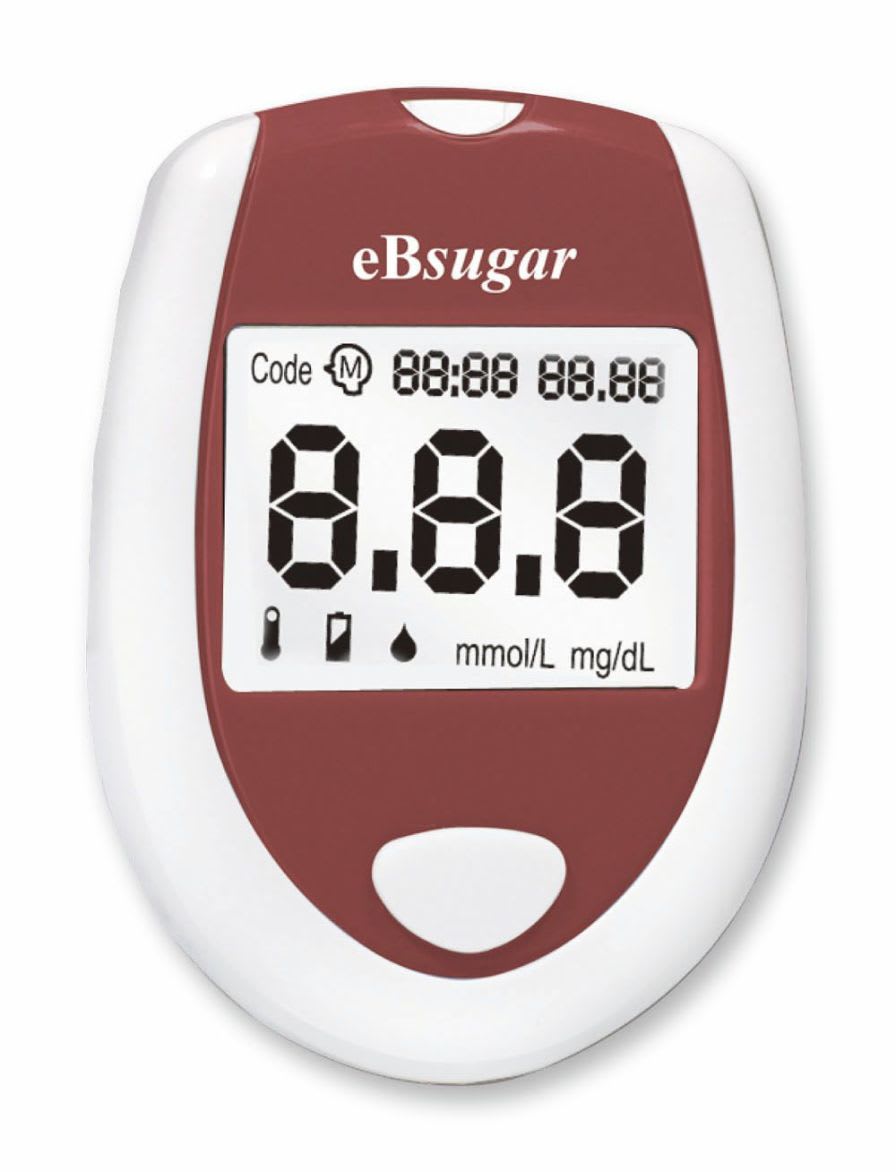 Blood glucose meter with lancing device 20 - 600 mg/dL | eBsugar Visgeneer Inc.