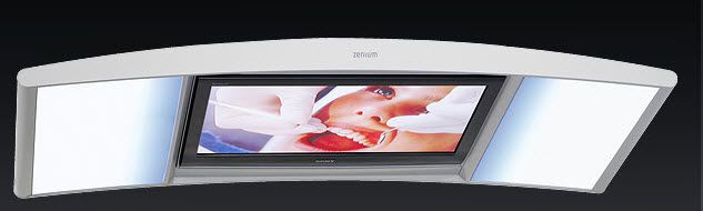 Ceiling-mounted lighting / dentist office / with multimedia terminal AVISIO zenium