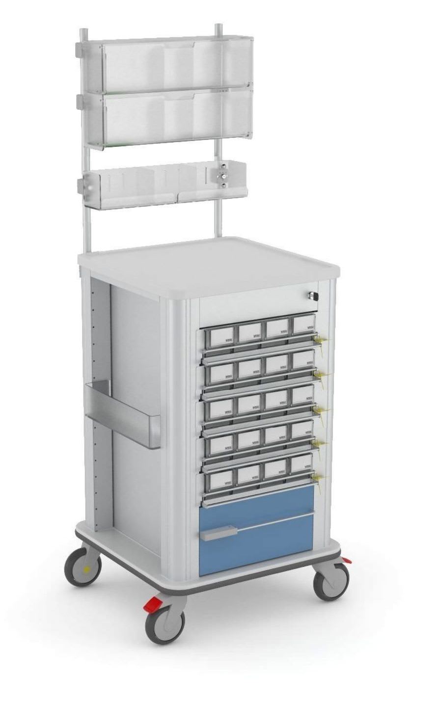 Cart with shelf / with shelf unit / with bin / modular PLM400MC Series Wegg Srl