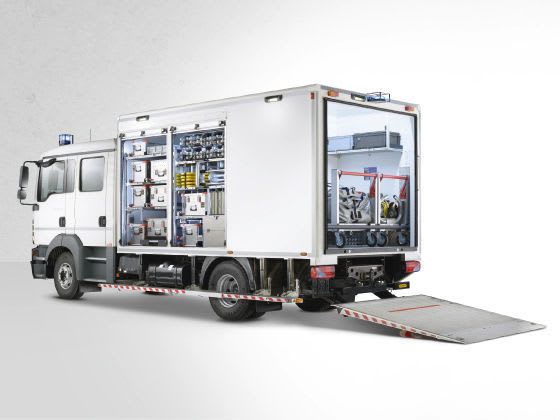 Civil protection ambulance / transport / box body 10 T Wietmarscher Ambulanz- und Sonderfahrzeug GmbH