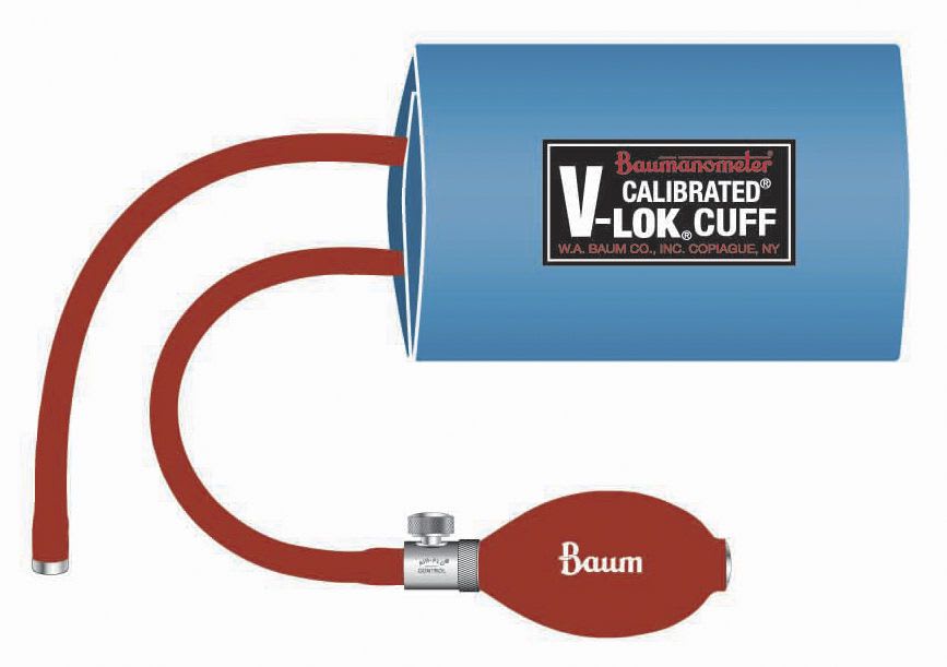 Pneumatic cuff Baum Calibrated® V-Lok® Series W.A. Baum