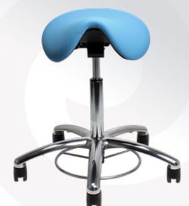 Medical stool / height-adjustable / on casters / saddle seat VELA Samba 400 VELA