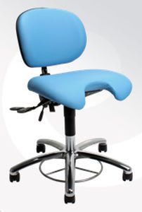 Medical stool / height-adjustable / on casters / with backrest VELA Latin 300 VELA