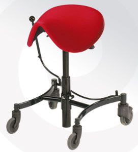 Medical stool / height-adjustable / on casters / saddle seat VELA Salsa 400 VELA
