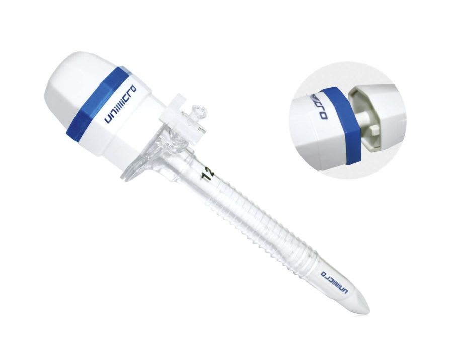 Laparoscopic trocar / with insufflation tap / with obturator / shielded blade ATR2xxxxX Unimicro Medical Systems