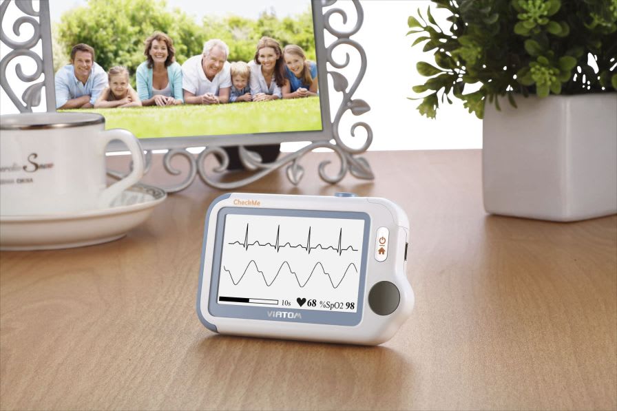 ECG vital signs monitor / SpO2 / portable Checkme™ Lite Viatom Technology
