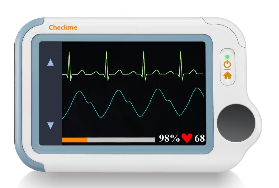 ECG vital signs monitor / TEMP / NIBP / SpO2 Checkme™ Plus Viatom Technology