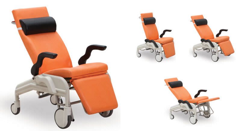 Patient transfer chair with adjustable backrest SM 550 N SAMATIP