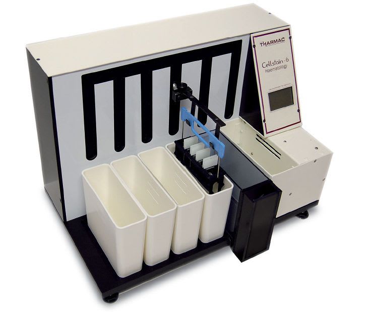 Staining automatic sample preparation system / for hematology / slide Cellstain-6 Tharmac