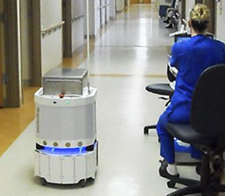 Hospital automated guided vehicle / pharmacy RoboCourier® Swisslog
