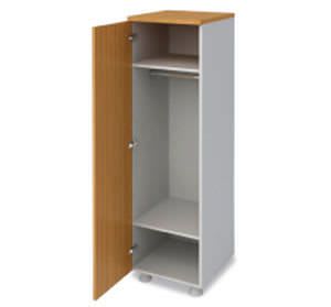 Medical cabinet / patient room / with clothes rack / 1-door SMP-100-PRS SMP CANADA