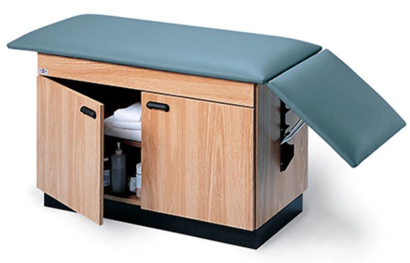 Fixed examination table / 2-section / with storage unit 4143 Hausmann