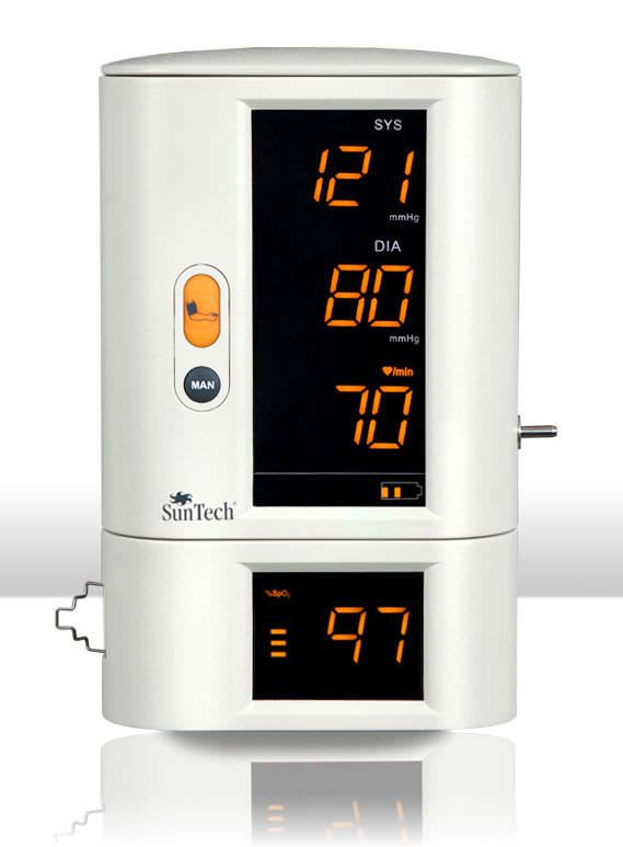 NIBP vital signs monitor / SpO2 / TEMP / modular 140 - 180 mmHg, 30 - 200 bpm, 40 - 100 % SpO2 | SunTech 247 SunTech Medical