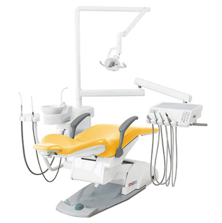 Dental unit with lamp / with motor-driven chair AM6015 Suzhou Victor Medical Equipment