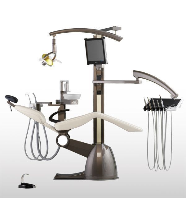 Dental treatment unit with lamp / with monitor / with delivery system 230 V | VIZIO L Mediprogress