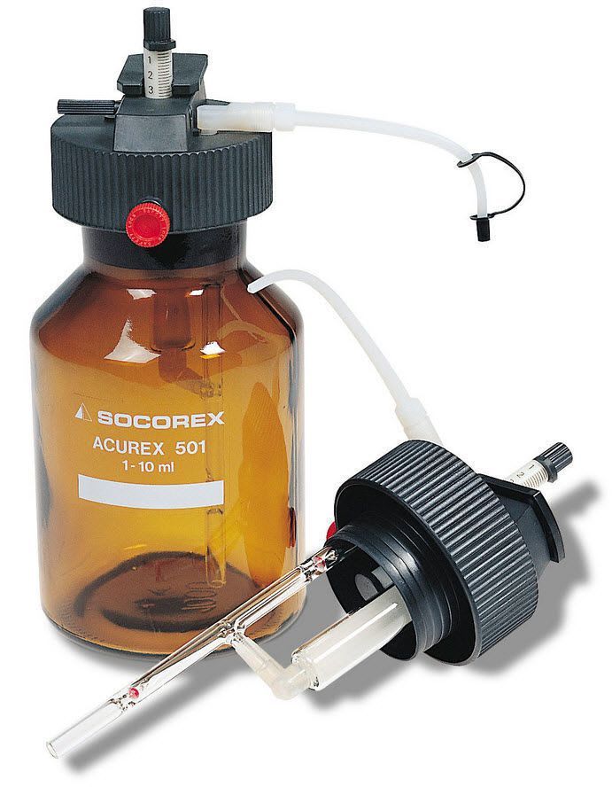 Laboratory bottle-top dispenser 0.2 - 30 mL | AcurexTM 501 Socorex Isba