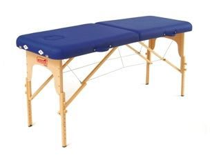 Manual massage table / portable / height-adjustable / folding Sissel
